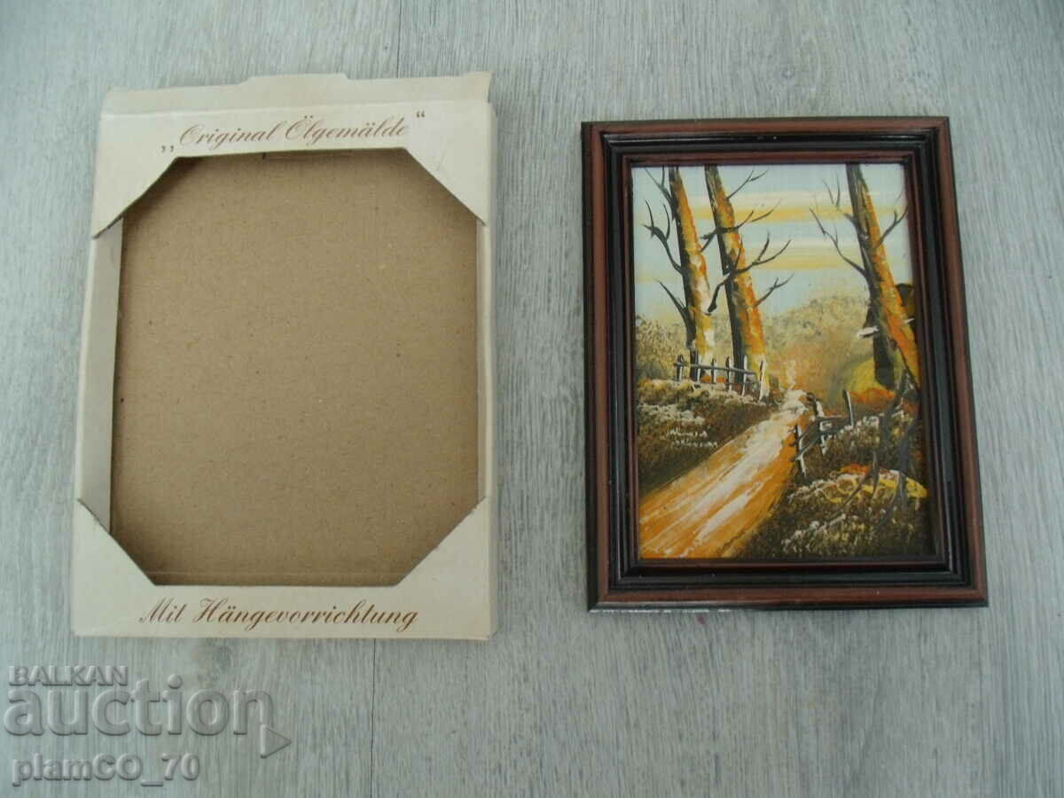 Livrarea Nr.*7508 poza mica veche cu rama - dimensiune 16,5 / 12,5 cm