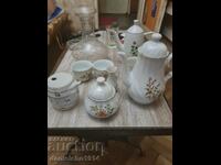 Old Bulgarian porcelain teapots,