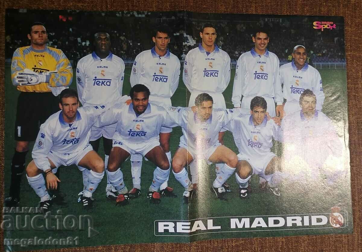 Διπλή αφίσα Bravo Sport 1998, Real Madrid/M