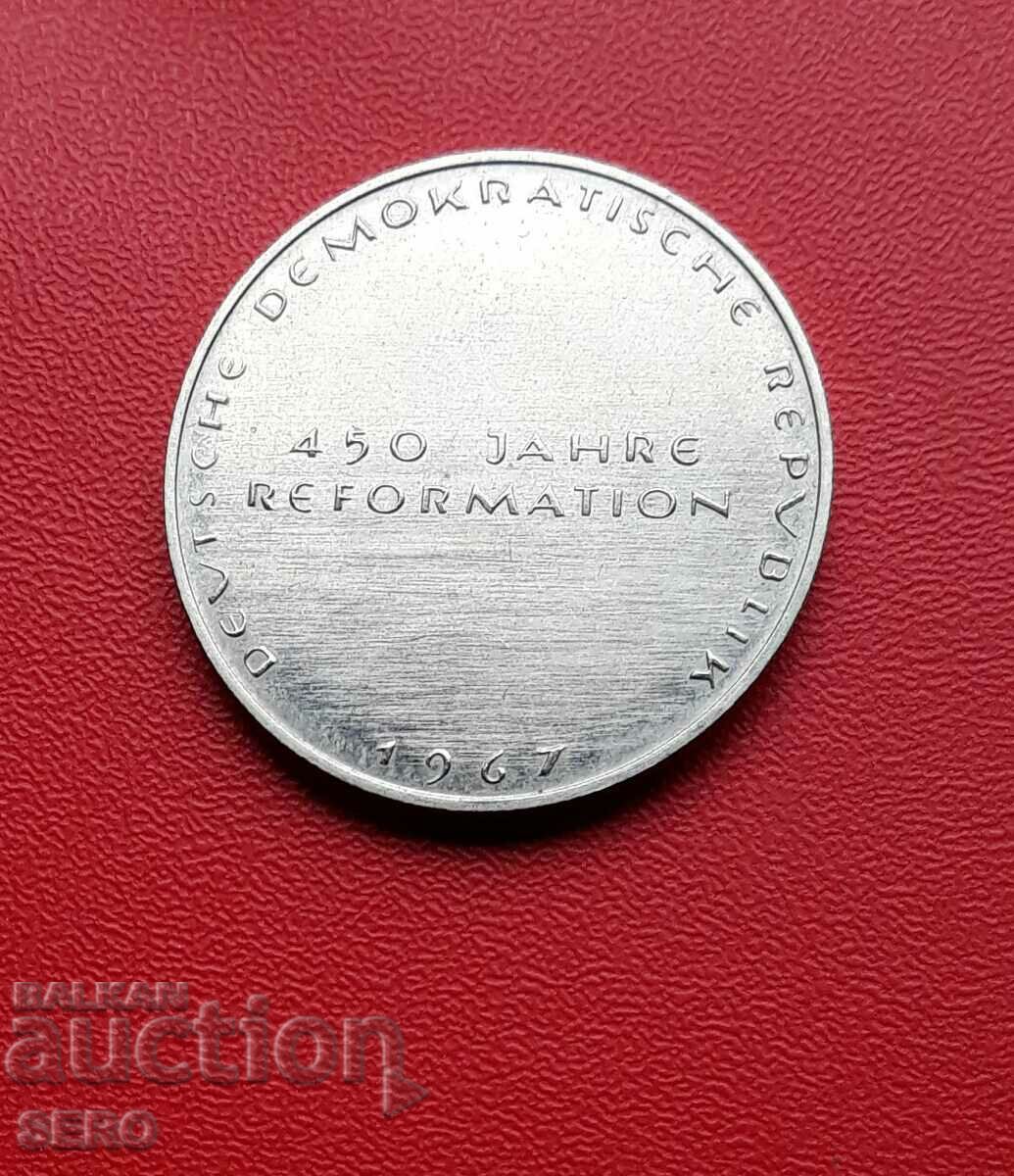 Germania-GDR-serie-medalii „450 Reforma”-Casa lui Luther