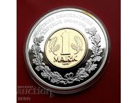 Γερμανία-μετάλλιο με νόμισμα 1 μάρκα 1977 της ΛΔΓ