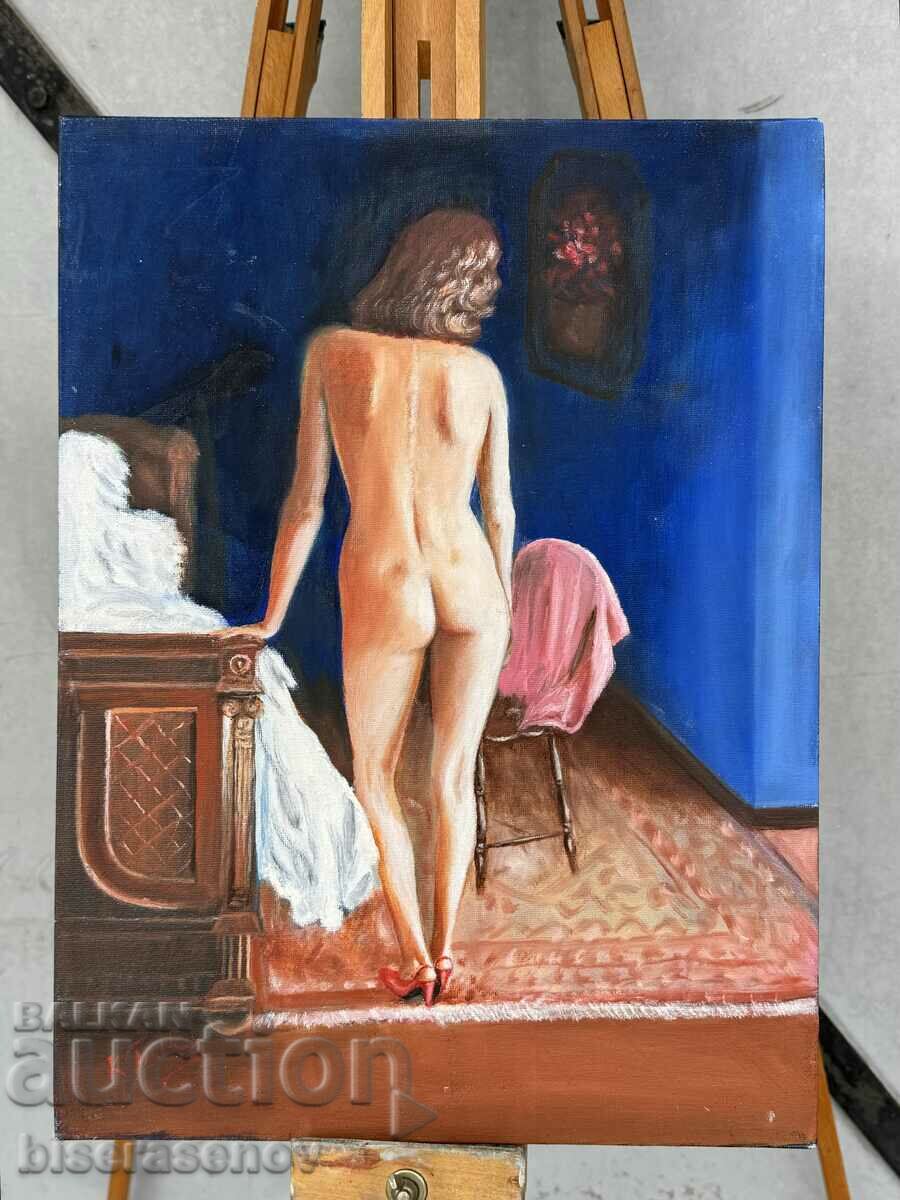 Interesting author's painting oil on canvas