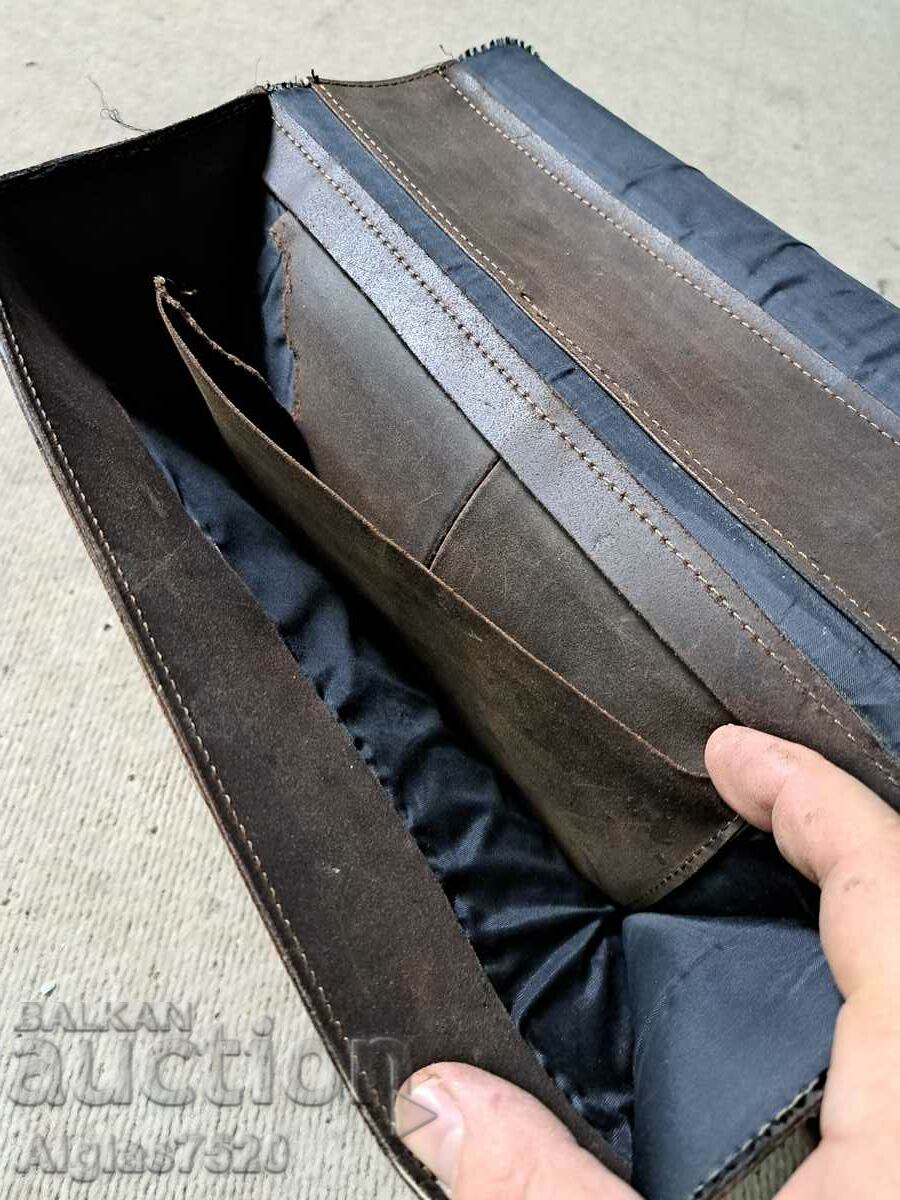 Italian leather bag/genuine leather/"CESARE PICCINI" - 6