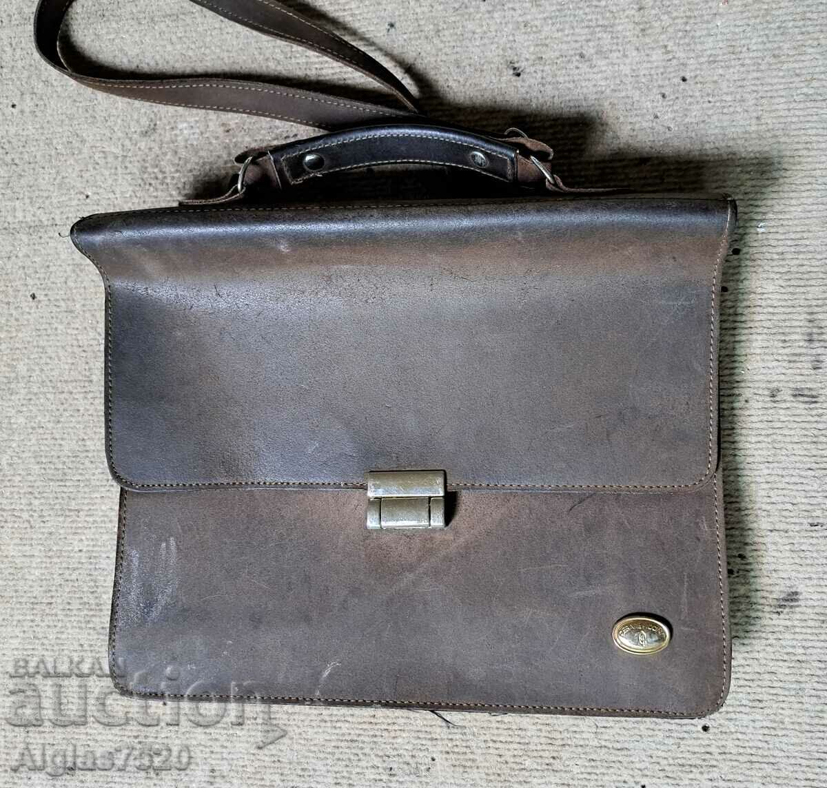 Ιταλική δερμάτινη τσάντα/γνήσιο δέρμα/"CESARE PICCINI"