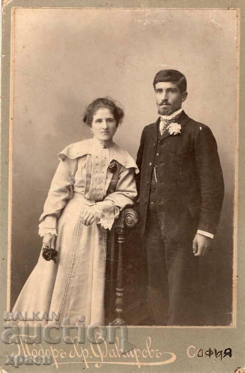 СТАРА ФОТОГРАФИЯ - КАРТОН - ТОДОР ФАКИРОВ - СОФИЯ - 2485