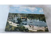 Carte poștală Lacul Plovdiv în orașul târgului 1960