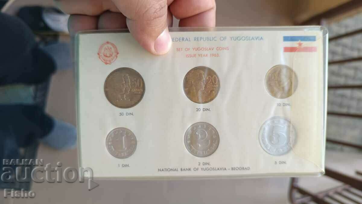 Сет монети Югославия- динари 1963 година