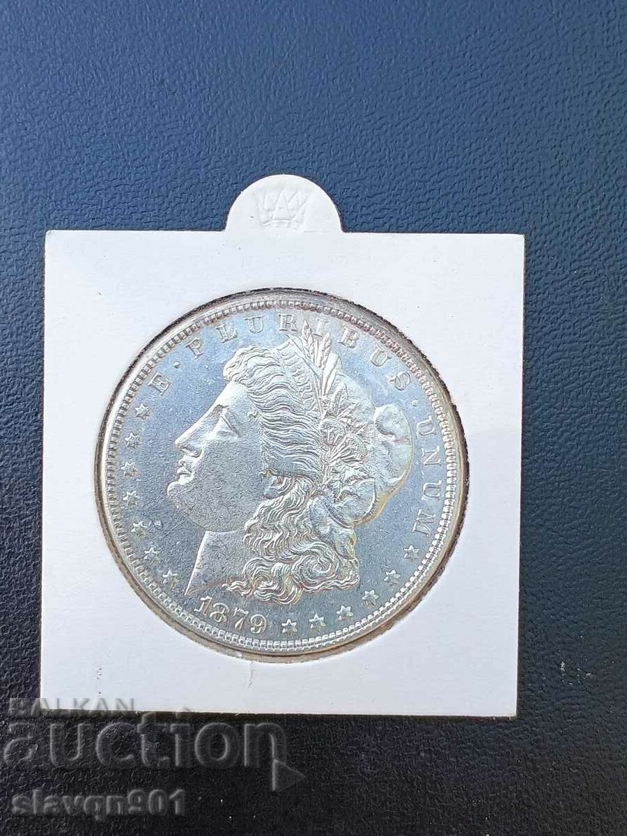 1 Dollar 1879 Silver Morgan Dollar USA