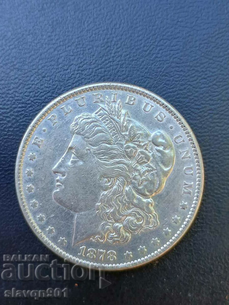 1 Dollar 1878 Silver Morgan Dollar USA