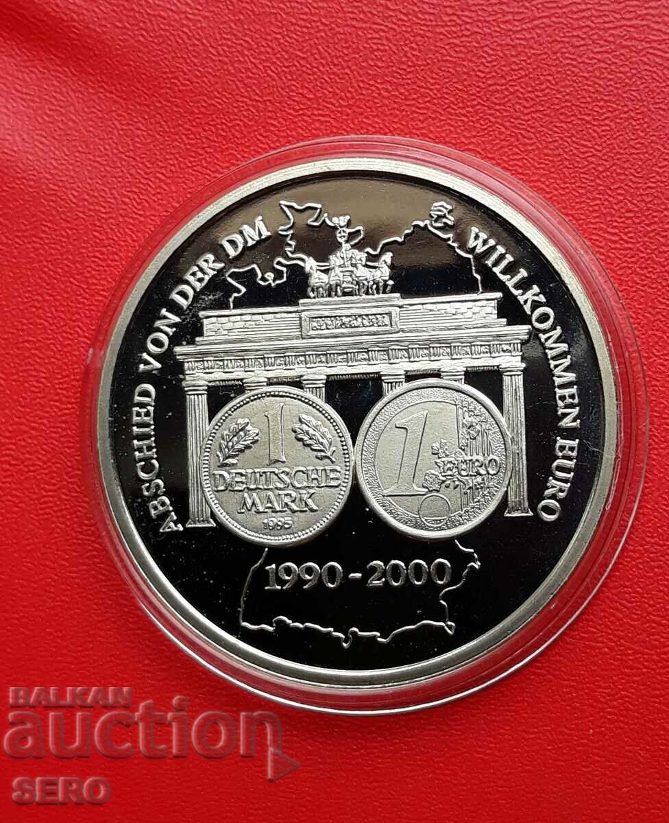 Germany-medal 2000-the replacement of the mark with the euro