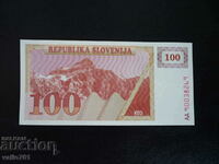 SLOVENIA 100 TOLAR 1990 NEW UNC SERIES "AA" RARE