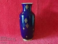 Old GDR Porcelain Vase GDR Cobalt Plating