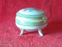 Old porcelain jewelry box