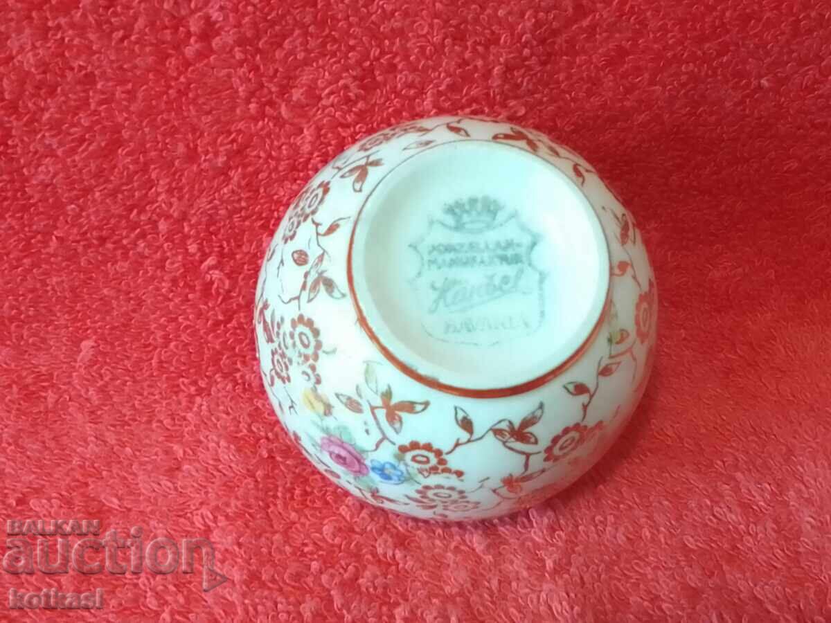 Old porcelain small vase marked Germany gold gilding flowers - 5 Old porcelain small vase marked Germany gold gilding flowers - 5