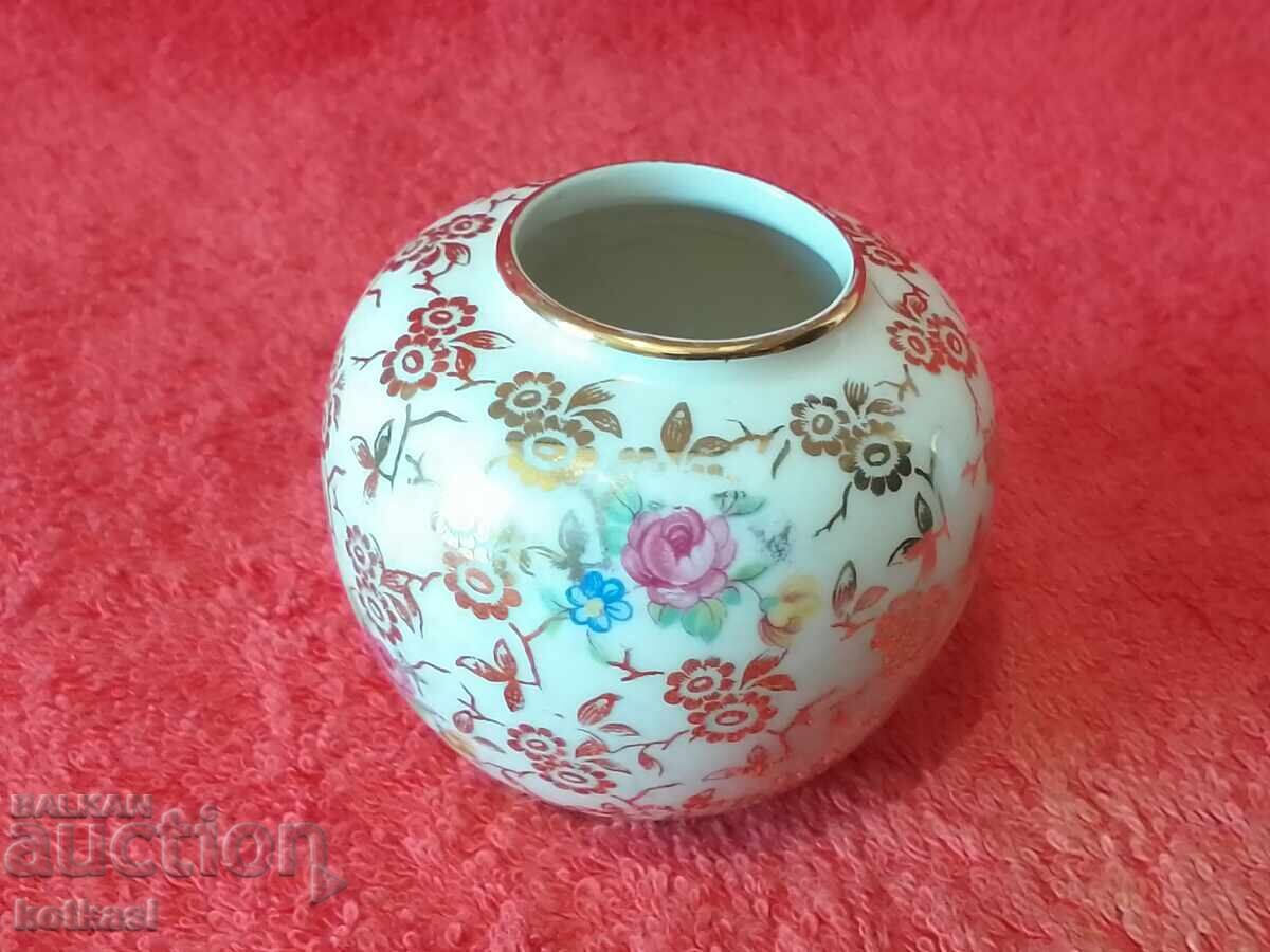 Old porcelain small vase marked Germany gold gilding flowers - 7 Old porcelain small vase marked Germany gold gilding flowers - 7
