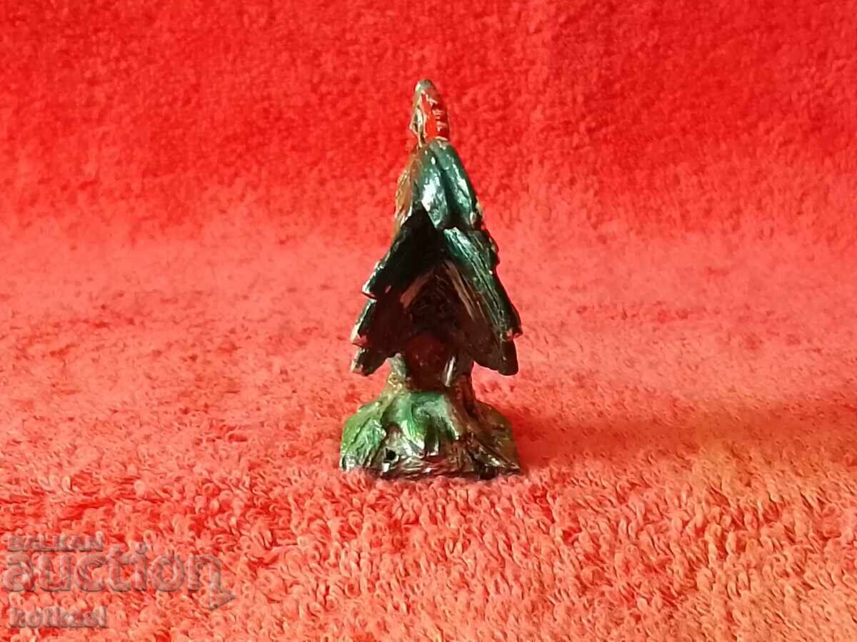 Old massive solid metal Rooster figure marked - 5 Old massive solid metal Rooster figure marked - 5