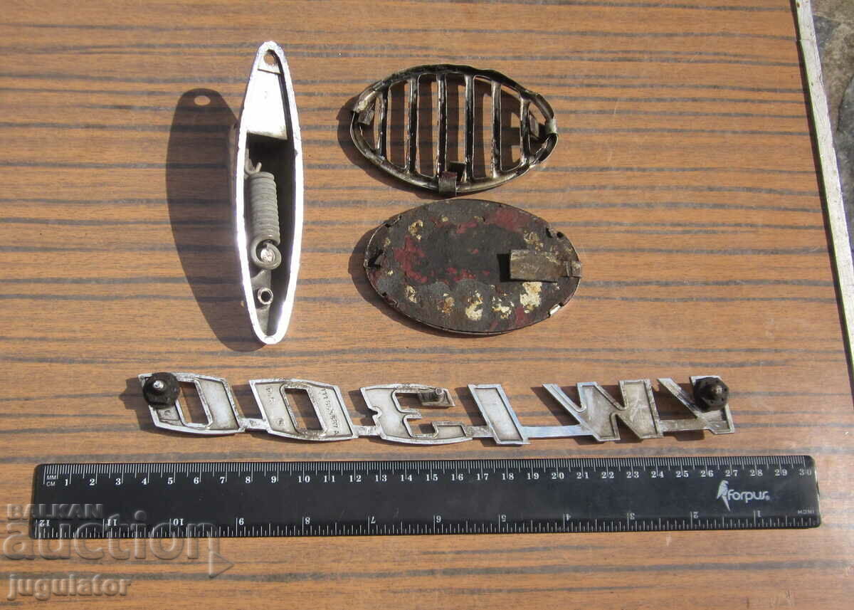 Delivery of 1957 volkswagen turtle vw emblem and accessories