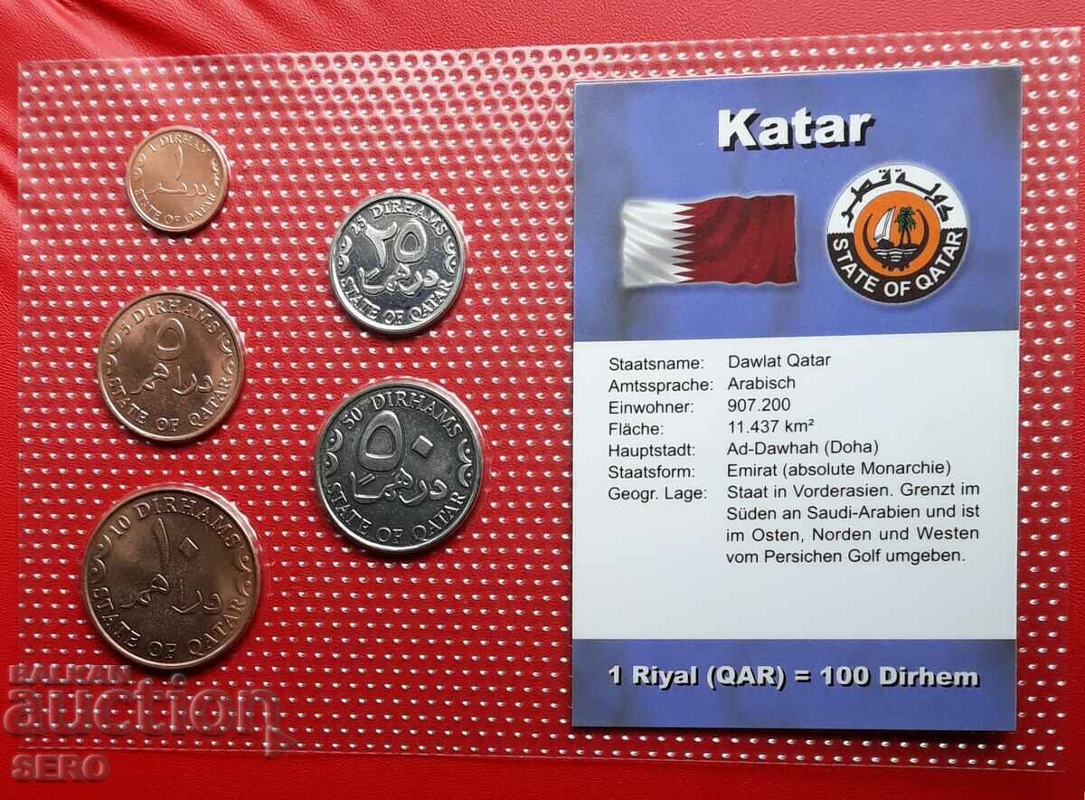 Qatar-SET de 5 monede 2006-2008-ext