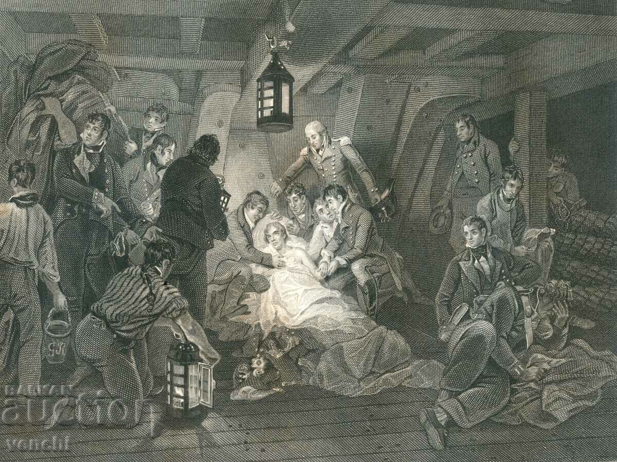 1860 - OLD ENGRAVING - ADMIRAL NELSON - ORIGINAL with price 34.99 BGN | € 17.89 1860 - OLD ENGRAVING - ADMIRAL NELSON - ORIGINAL with price 34.99 BGN | € 17.89