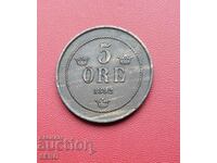 Sweden-5 yore 1892-rare-small mintage and preserved