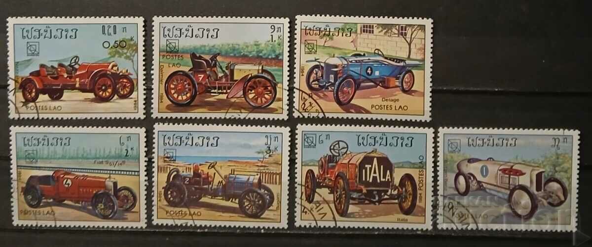 Laos 1984 Cars Stamped Series