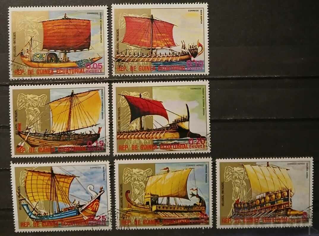 Equatorial Guinea 1978 Ships Stamped Series