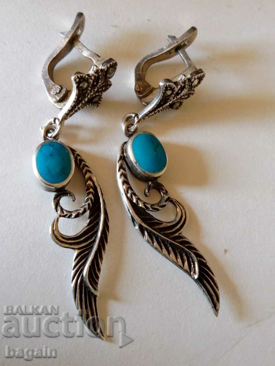 Indian silver earrings.