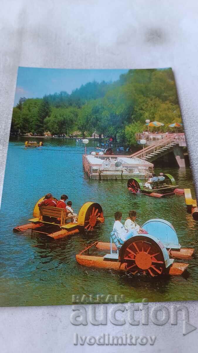 Пощенска картичка Велинград Езерото Клептуза 1988