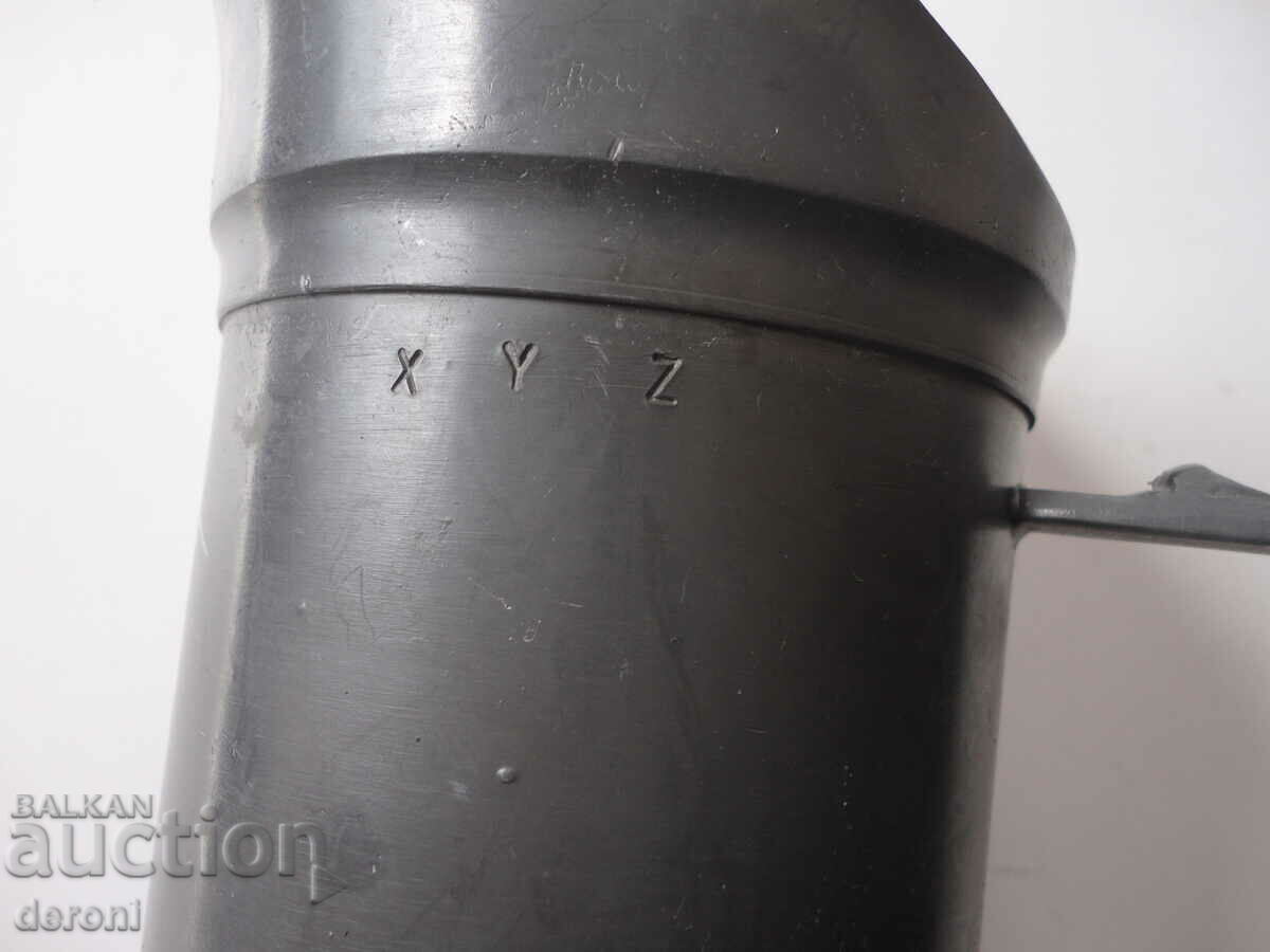 Auction Great pewter measuring jug 1 Liter Auction Great pewter measuring jug 1 Liter