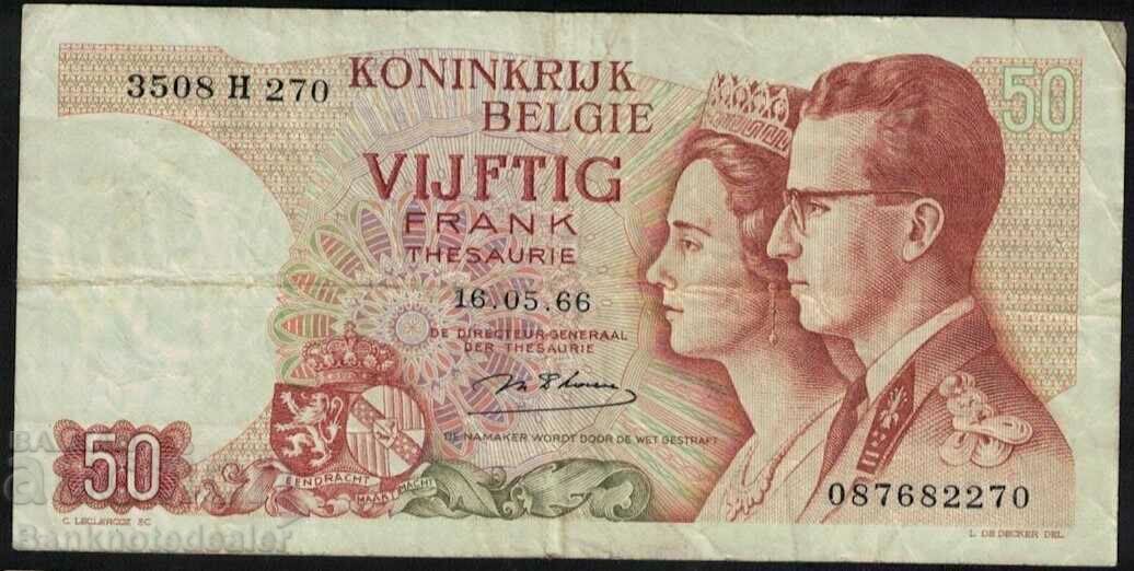 Belgium 50 Francs 1966 Pick 139 Ref 2270
