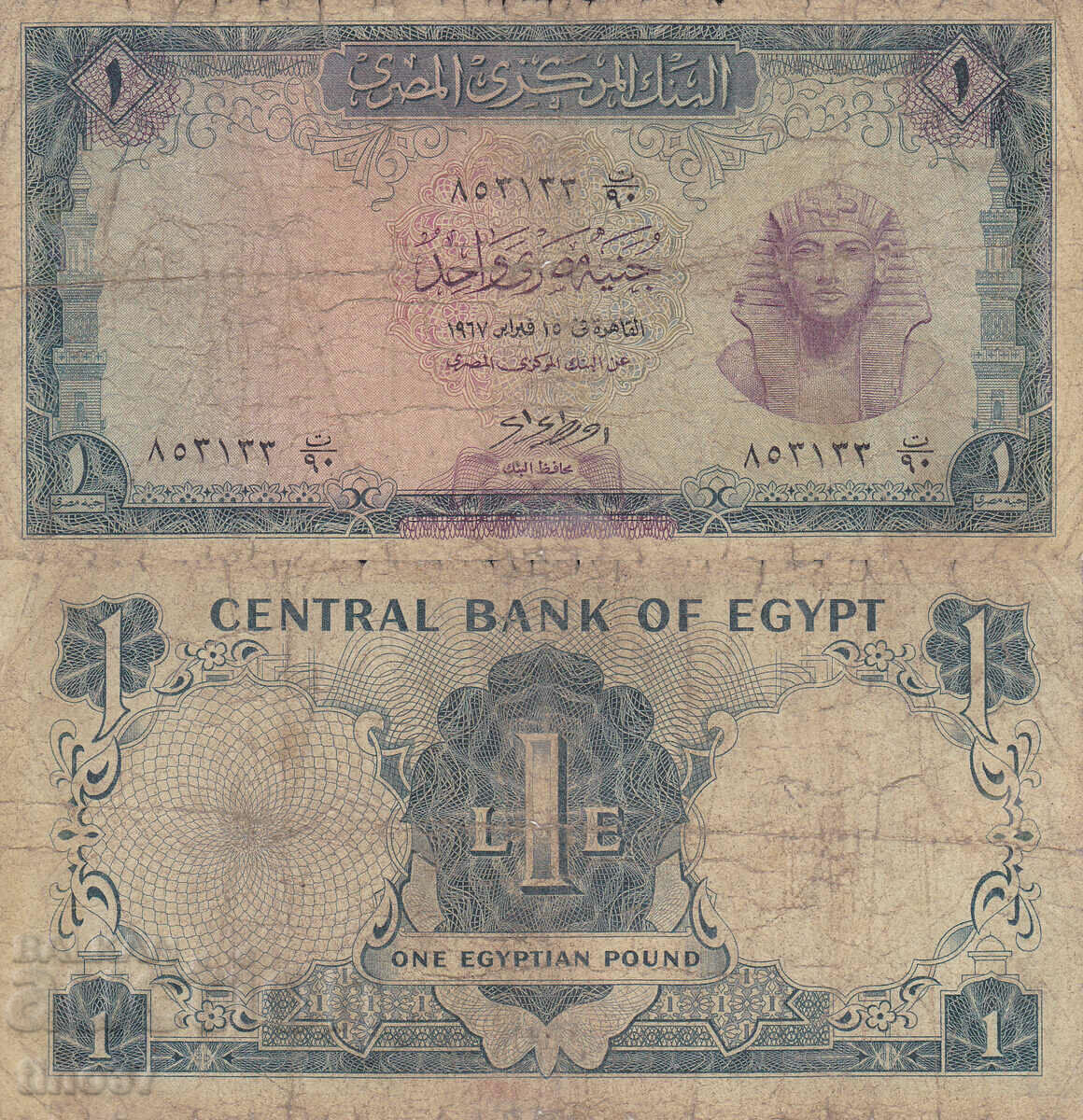 tino37- EGYPT - 1 POUND - 1967