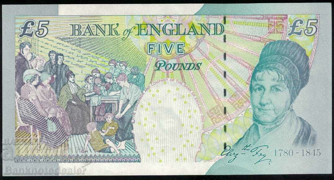 England 5 Pounds 2002 Lowther Pick 391b Unc Ref 2661 with price 40.00 BGN | € 20.45 England 5 Pounds 2002 Lowther Pick 391b Unc Ref 2661 with price 40.00 BGN | € 20.45