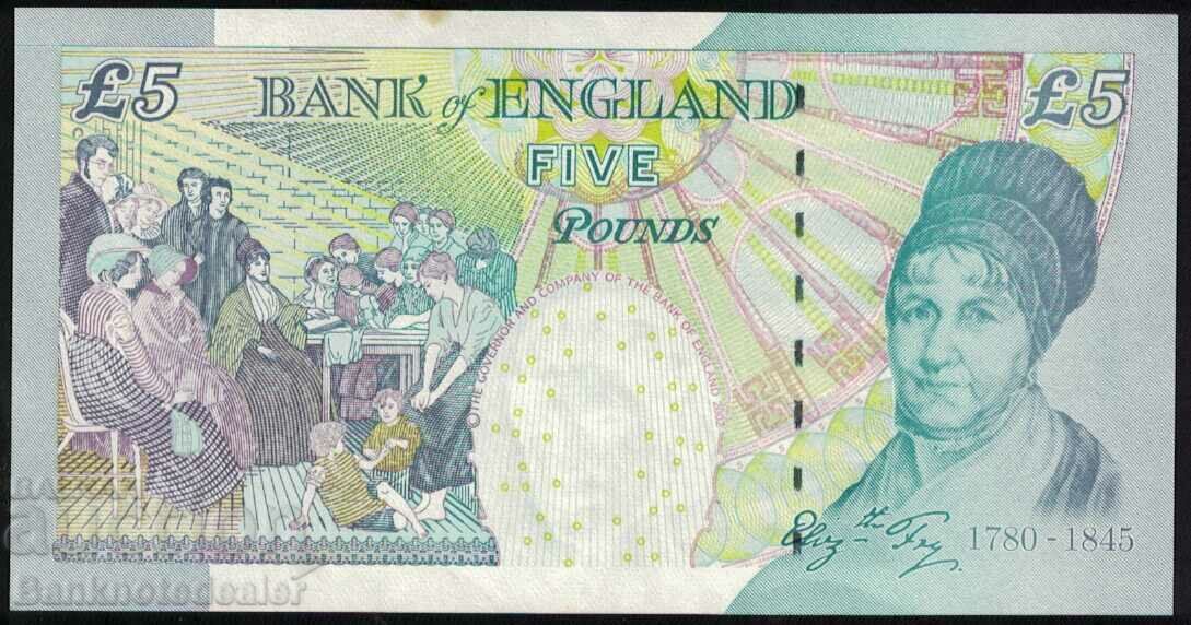 England 5 Pounds 2002 Lowther Pick 391b Uncirculated, Reference 2662 with price 40.00 BGN | € 20.45 England 5 Pounds 2002 Lowther Pick 391b Uncirculated, Reference 2662 with price 40.00 BGN | € 20.45