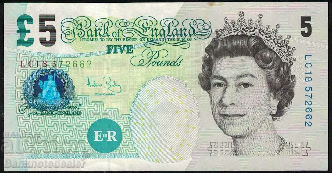 England 5 Pounds 2002 Lowther Pick 391b Uncirculated, Reference 2662 England 5 Pounds 2002 Lowther Pick 391b Uncirculated, Reference 2662