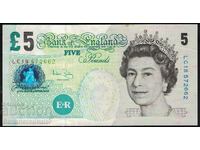 England 5 Pounds 2002 Lowther Pick 391b Unc Ref 2662