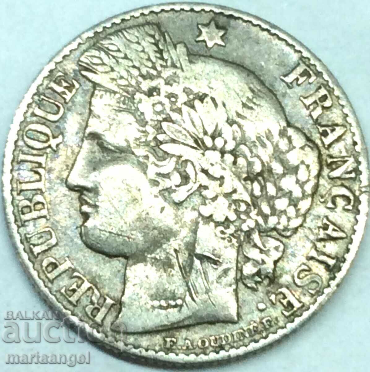 Франция 50 сантима 1894 сребро