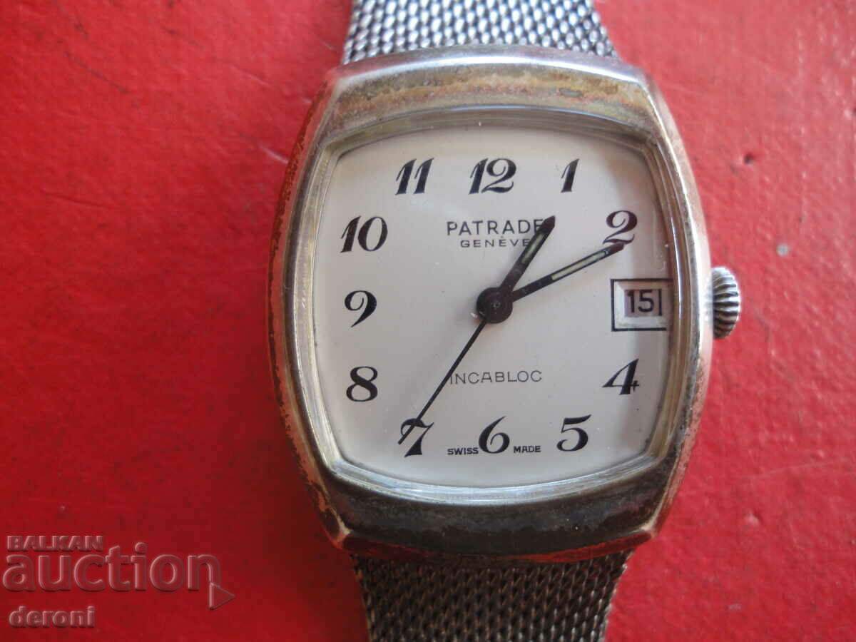 Silver Swiss Geneve watch with price 400.00 BGN | € 204.52 Silver Swiss Geneve watch with price 400.00 BGN | € 204.52