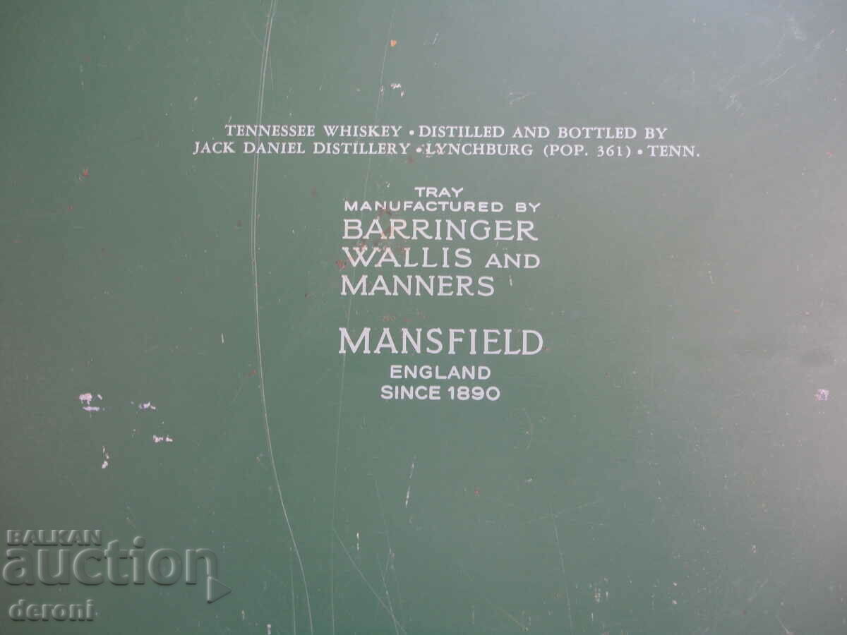 Delivery of Vintage Tin Jack Daniels Whiskey Advertising Tray