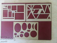 3 pcs. BULGARIAN TEMPLATES FOR DRAWING FIGURES - FROM SOTSA