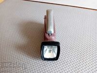 OLD FLASHLIGHT, SPOTLIGHT WITH DYNAMO - USSR