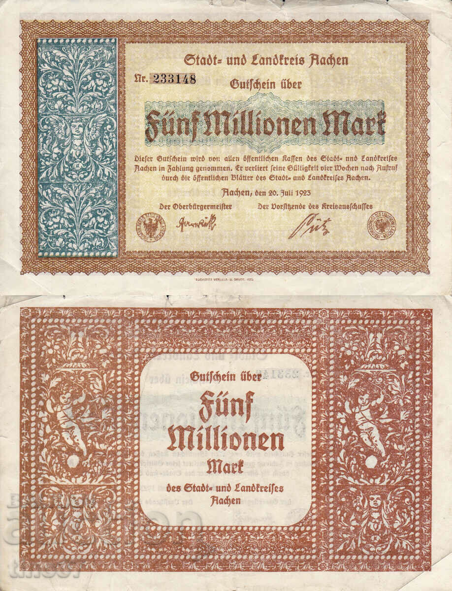 tino37- GERMANIA - 5000000 MARCI - 1923- F