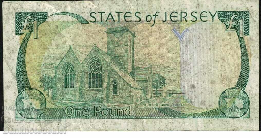 Jersey 1 pound 1993 Pick 20 Ref 9726 with price 5.00 BGN | € 2.56