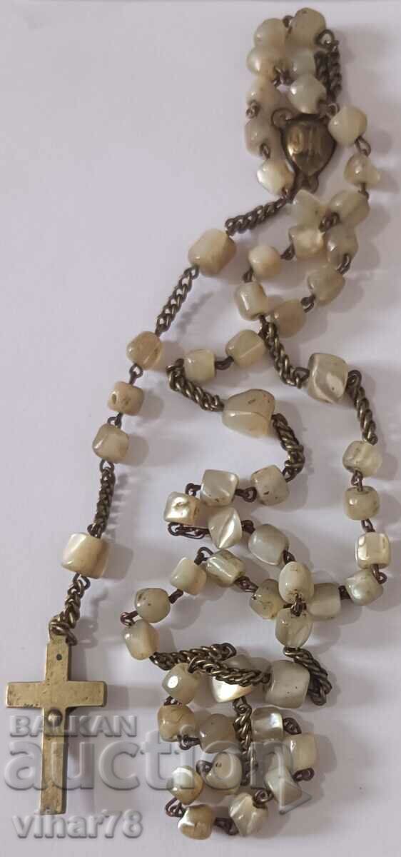 Old rosary with mother of pearl - 6