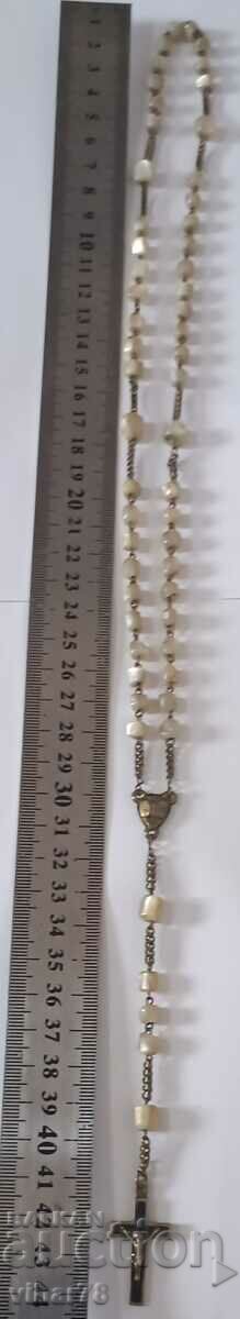 Old rosary with mother of pearl - 7