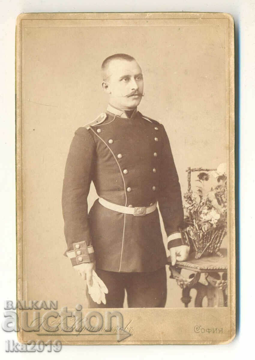 A rare royal cabinet photograph of a soldier in dress uniform