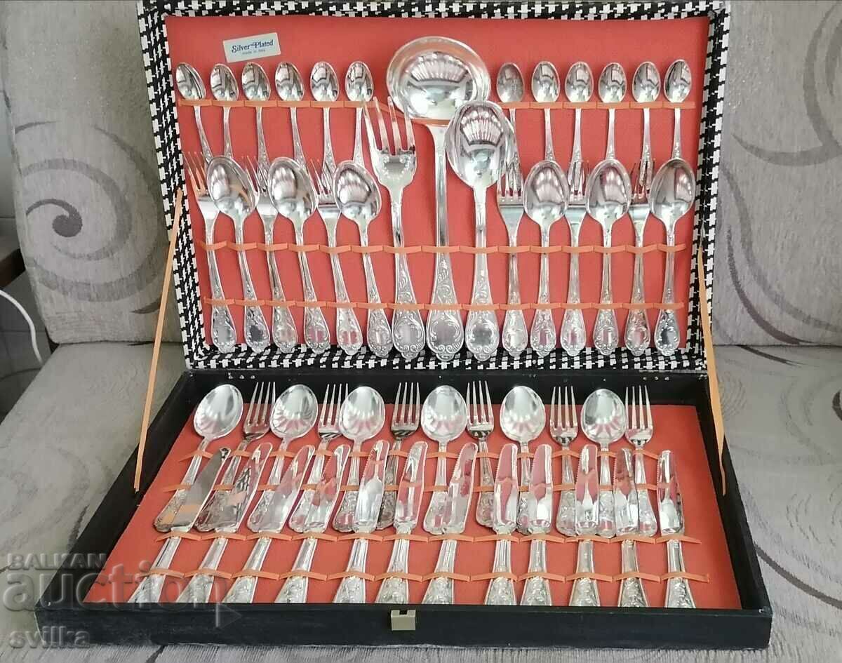 Vintage Silver Plated Dining Set with price 285.00 BGN | € 145.72 Vintage Silver Plated Dining Set with price 285.00 BGN | € 145.72