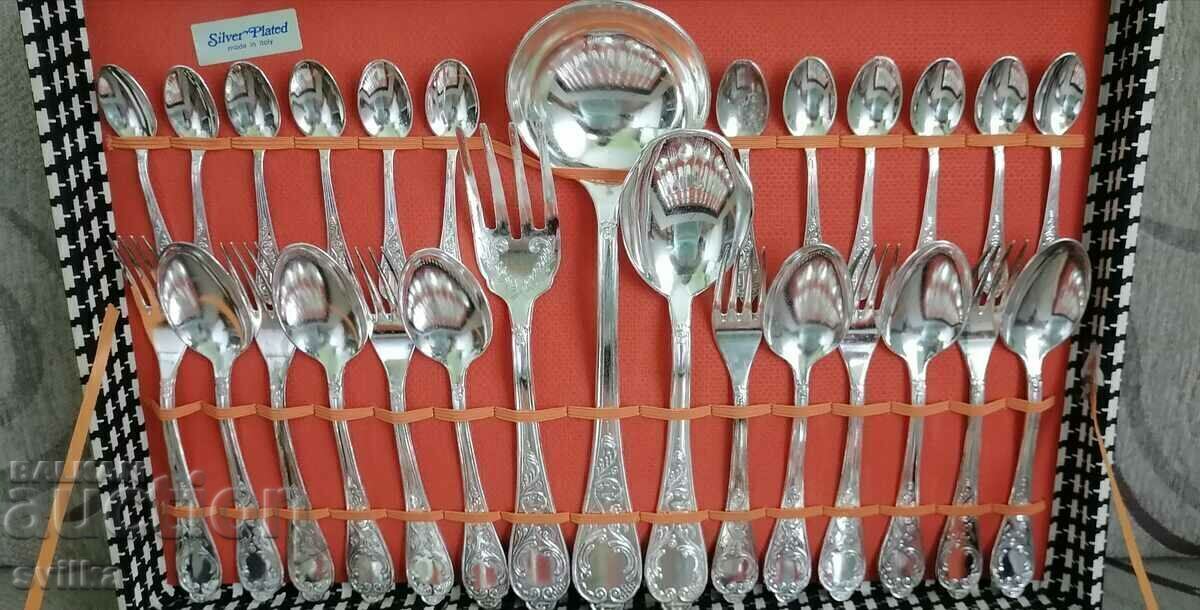 Licitație Set de sufragerie vintage placat cu argint