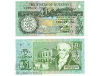 O - în GUERNSEY GUERNSEY 1 Pound emisiune 2016 Y NOU UNC