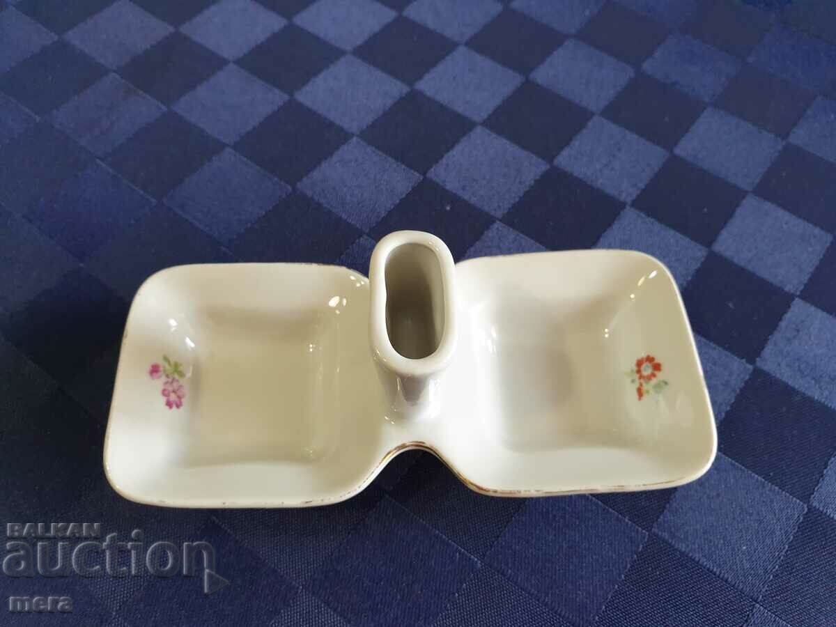 Porcelain salt shaker - "Kitka" - Novi Pazar with price 9.00 BGN | € 4.60 Porcelain salt shaker - "Kitka" - Novi Pazar with price 9.00 BGN | € 4.60