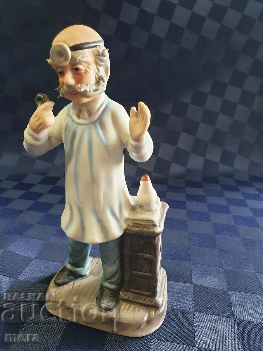 Porcelain figurine of an ENT doctor with price 30.00 BGN | € 15.34 Porcelain figurine of an ENT doctor with price 30.00 BGN | € 15.34